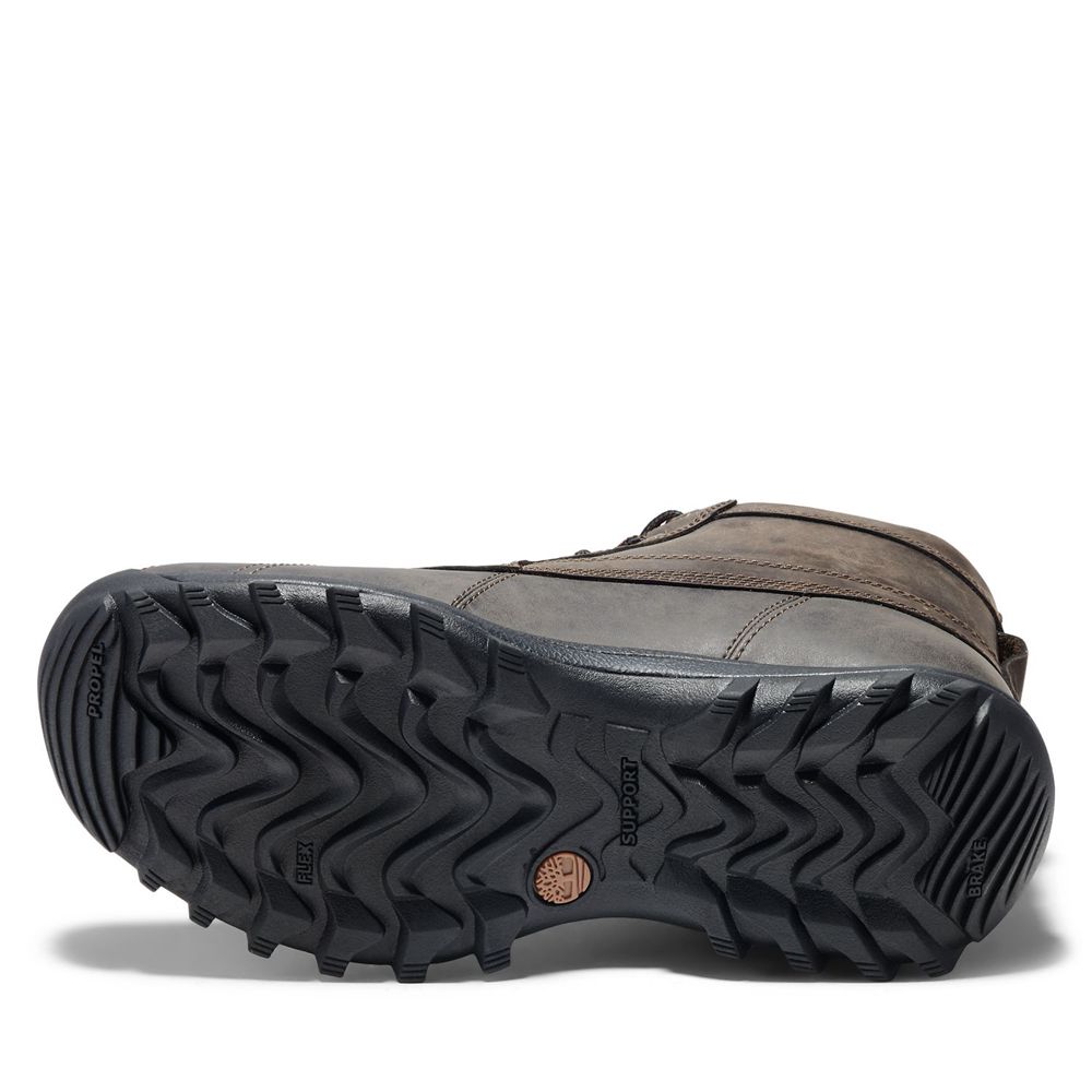Botas de Nieve Timberland Hombre Canard Mid Waterproof Cuero Marrones - Chile FNX-670581